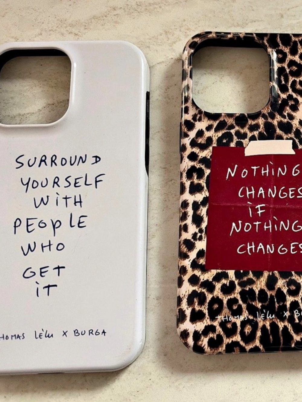 Burga Thomas Lelu x Burga Get It & Nothing Changes Phone Case Set